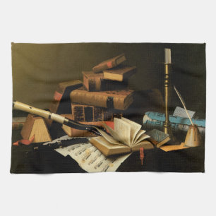 Muziek en Literatuur door William Harnett, Fijne K Theedoek