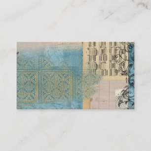 Muziek en patrooncollage visitekaartje