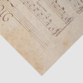 Muziek en Rozen Series Design 6 Tissuepapier (Detail)