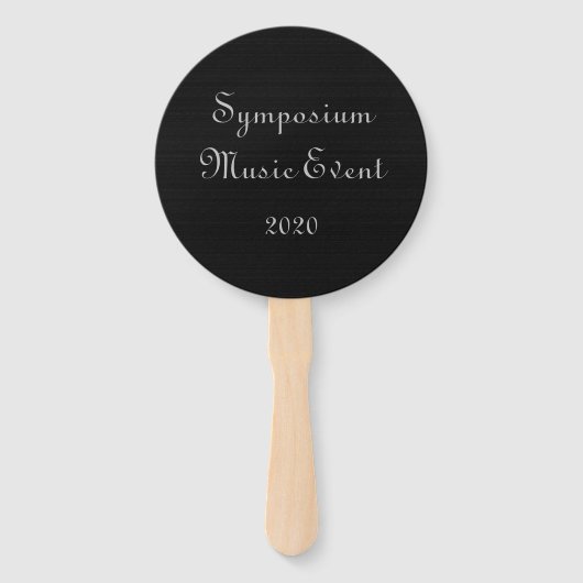  Muziek Event Black Hand Fan Handwaaier (Achterkant)