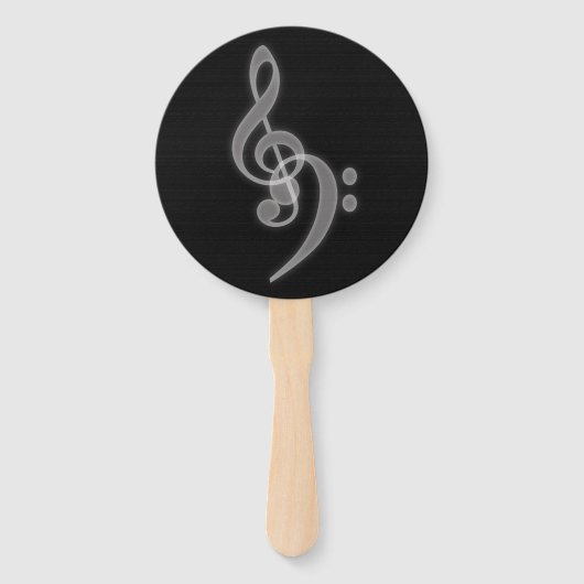  Muziek Event Black Hand Fan Handwaaier (Voorkant)