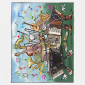Muziek Fleece Deken (Voorkant)