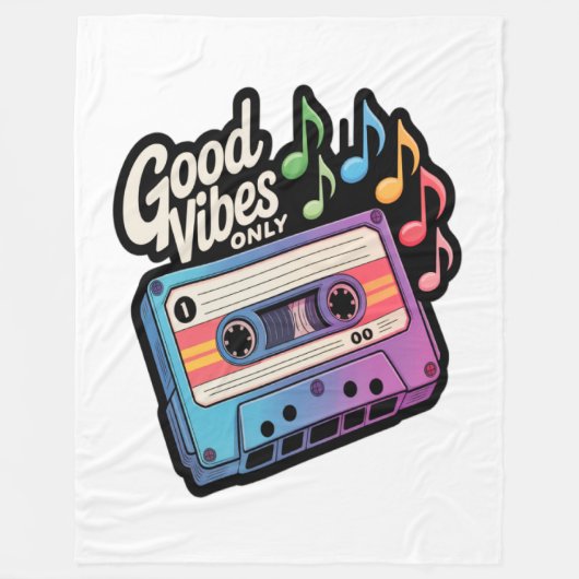 Muziek Fleece Deken (Voorkant)