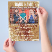 Muziek Flyer met Bandnaam (Hand)