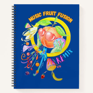 Muziek Fruit Fusion Ontworpen Spiral Notitieboek