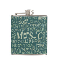 Muziek Genres Word Collage-kolf