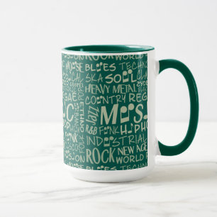 Muziek Genres Word Collage mokken