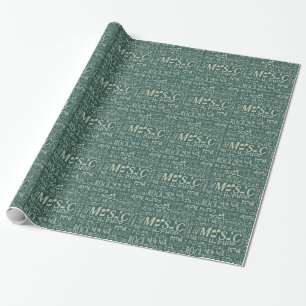 Muziek Genres Word Collage wrappapier Cadeaupapier