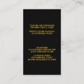 Muziek Gitaar Visitekaartje (Achterkant)