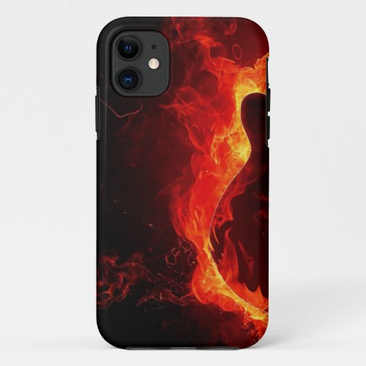 muziek gitaar vlammen vuur noot dans Destiny'S Case-Mate iPhone Case (Achterkant)