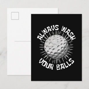 Muziek-golf Uitnodiging Briefkaart