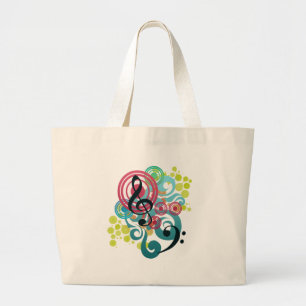 Muziek Grote Tote Bag