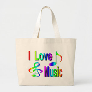 Muziek Grote Tote Bag