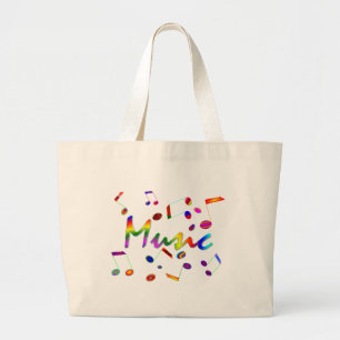 Muziek Grote Tote Bag