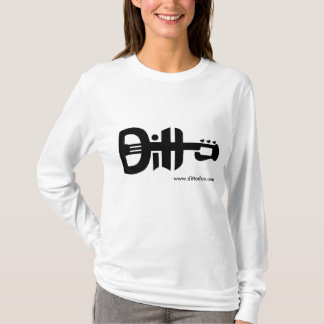 Muziek Guitar T-shirt Logo Akoestische band