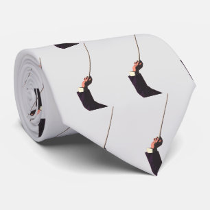  muziek, hand van de geleider die een batterij vas stropdas