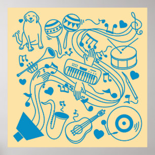 Muziek Handen - ASL Design Poster