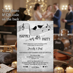 Muziek Happily Ever After Trouwfoto Kaart