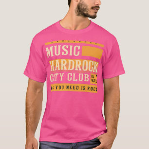 Muziek Hardrock City Club is goed muzikale muziek T-shirt