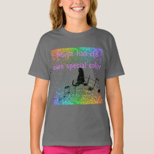 "Muziek heeft zijn eigen speciale kleur" t-shirt