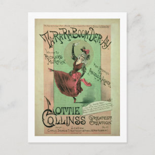 Muziek Hoesje voor Ta-Ra-Ra-Boom-Der-Ay, gepublice Briefkaart