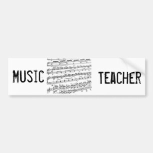 Muziek Hoofdvak/Student/Docent Bumpersticker