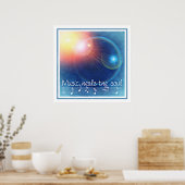Muziek hoort de sol poster (Keuken)