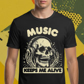 Muziek houdt me leven t-shirt