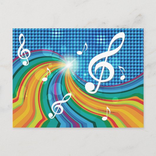Muziek Illustratie ansichtkaart Briefkaart (Voorkant)