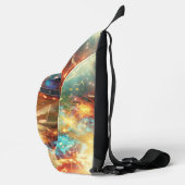 Muziek in chaos Digitale kunst Sling Bag (Rechts)