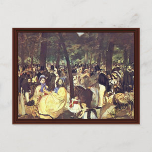 Muziek in de leerlooierijen door Manet Edouard Briefkaart