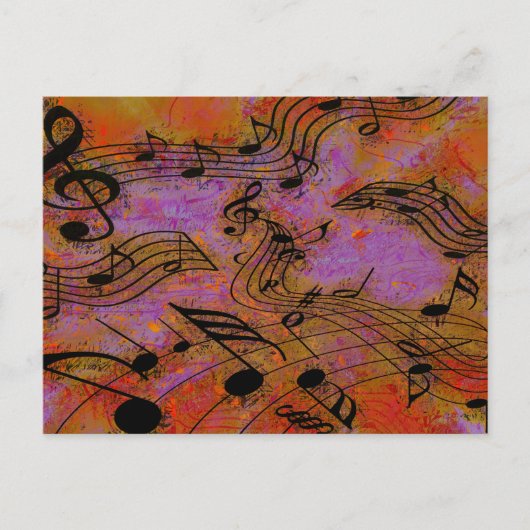 MUZIEK IN DE LUCHT BRIEFKAART (Voorkant)