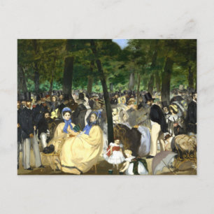 Muziek in de Tullerias Edouard Manet Briefkaart