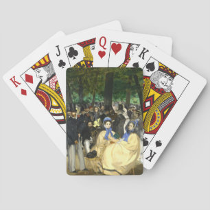 Muziek in de Tullerias Edouard Manet Pokerkaarten