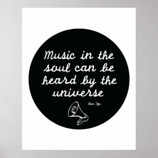 Muziek in de ziel - Lao Tzu Poster