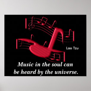 Muziek in de ziel - poster kunst