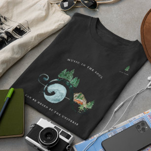 Muziek in de Ziel Rustieke Waterverf Monogram Tri-Blend Shirt