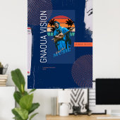 Muziek in Gnaoua Poster (Thuiskantoor)