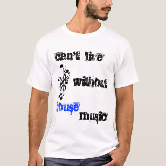 Muziek in huis met notities t-shirt