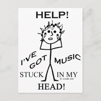 Muziek in mijn hoofd briefkaart