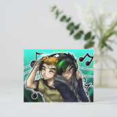 Muziek in mijn leven briefkaart (Staand voorkant)