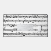 Muziek in zwart-wit bureaumat (Keyboard & Muis)