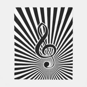 Muziek in zwart-wit en witwasmuziek Opmerking over Fleece Deken
