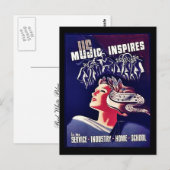 Muziek inspireert briefkaart (Voorkant / Achterkant)