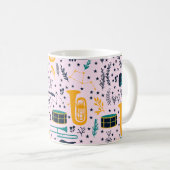 Muziek Instrumenten Koffie Mok (Voorkant rechts)