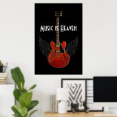 Muziek is 36 x 24 Poster (Thuiskantoor)
