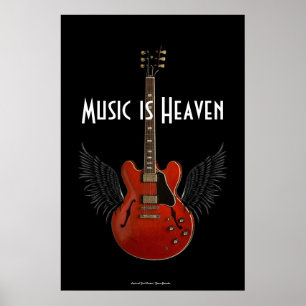 Muziek is 36 x 34 Poster