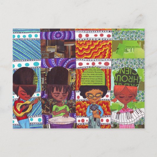 Muziek is alles briefkaart (Voorkant)