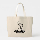 Muziek is alles grote tote bag (Achterkant)