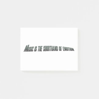 Muziek is de kustlijn van emotie post-it® notes